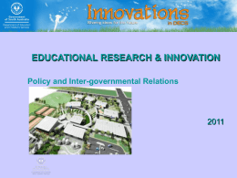 Research and Innovation in DECD Powerpoint Presentation