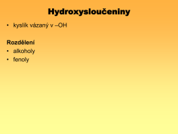 30.b Reakce hydroxysloučenin