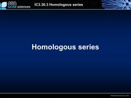 IC3.30.3 Homologous series