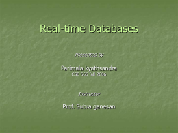 Real-Time Databases