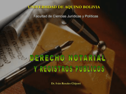 Tercera Parte - Notarios de Bolivia