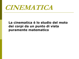 CINEMATICA - Liceo Cavalieri