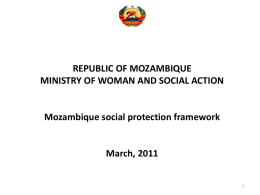 Mozambique social protection framework