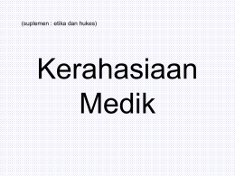 Kerahasiaan Medik
