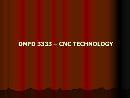 DMFD 3333 – CNC TECHNOLOGY
