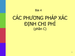 cac phuong phap xac dinh CP (phan C)