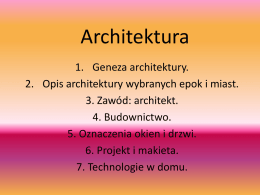 Prezentacja- Architektura