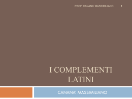 complementi in latino