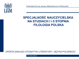 Nauczycielska - Instytut Filologii Polskiej