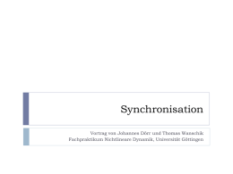 Synchronisation - physics (Johannes Dörr)