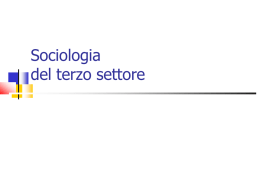 Sociologia del terzo settore - Tempo, Spazio, Immagine, Società