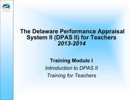 DPAS II - Delaware Department of Education