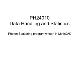 MathCAD - Programming & Interpolation