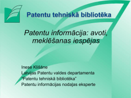 Patentu tehniskā bibliotēka