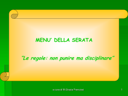 le regole: disciplinare non punire