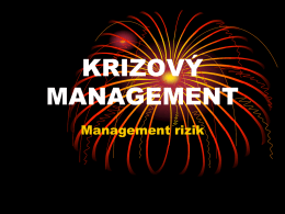 12 Krizový management
