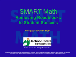 SMART Math - Jackson State Community College