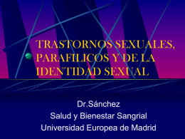 trastornos sexuales y de la identidad sexual dsm iv