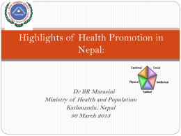 Strategies & Methods of Health Promotion