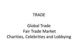 TRADE and Fair Trade Market