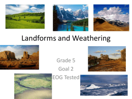 Landforms and Weathering