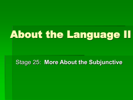 About the Language II