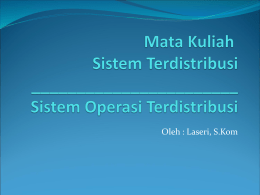 Sistem Operasi Terdistribusi