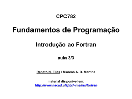CPC782 - Fundamentos de Programação - nacad/coppe-ufrj