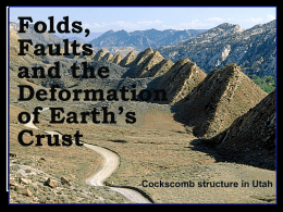 Folds, Faults, and the Deformation of Earth`s Crust
