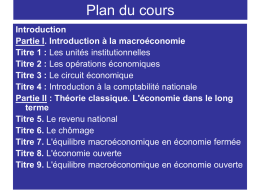 Qu`est-ce que la macroéconomie ?