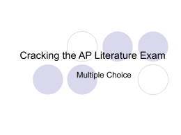 Cracking the AP Literature Exam