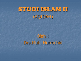 studi islam ii (aqidah)