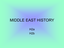 MIDDLE EAST HISTORY