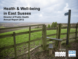 Health and Well being in East Sussex powerpoint presentation