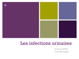 Les infections urinaires - ifsi du chu de nice 2012-2015
