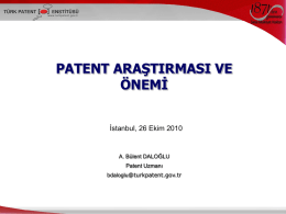 patent araştırması ve önemi