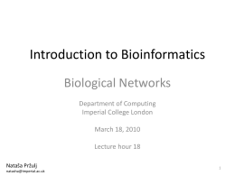 Lecture 18 - Department of Computing