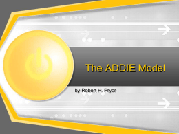 The ADDIE Model