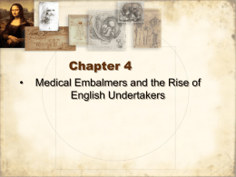 Chapter 4 - Introduction To Mortuary Sciences