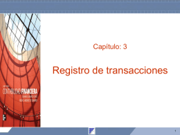 Capítulo 3 Registro de transacciones