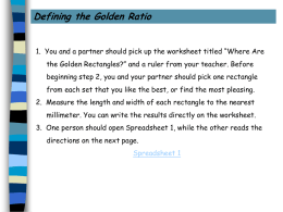Presentation on The Golden Ratio