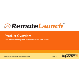 RemoteLaunch Overview Presentation