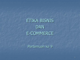 PTI 8 -Ecommerce - Mengenal Teknologi Sistem Informasi Komputer