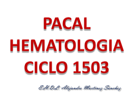 PACAL HEMATOLOGIA CICLO 1503
