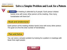 Solve a Simpler Problem and Look for a Pattern