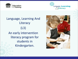 Language, Learning and Literacy