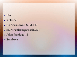 IPA SD 5Soesilowati Penjaringansari i Surabaya