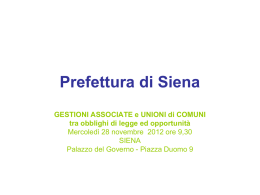 Prefettura di Siena - Sezione Regionale PUGLIA