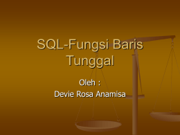 8.SQL fungsi baris tunggal