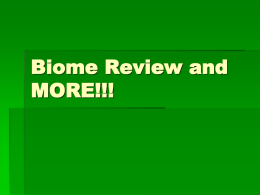 Biome Review